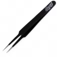 Excel Blades Straight Point Tweezers Black EXB30421