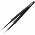 Excel Blades Straight Point Tweezers Black EXB30421