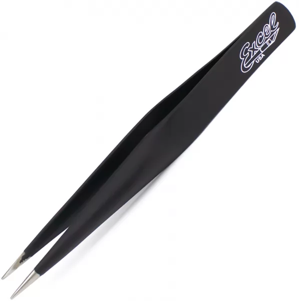 Excel Blades Hollow Handle Tweezers Black EXB30422