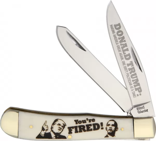 Frost Cutlery Trump Youre Fired Trapper knives F14312YF