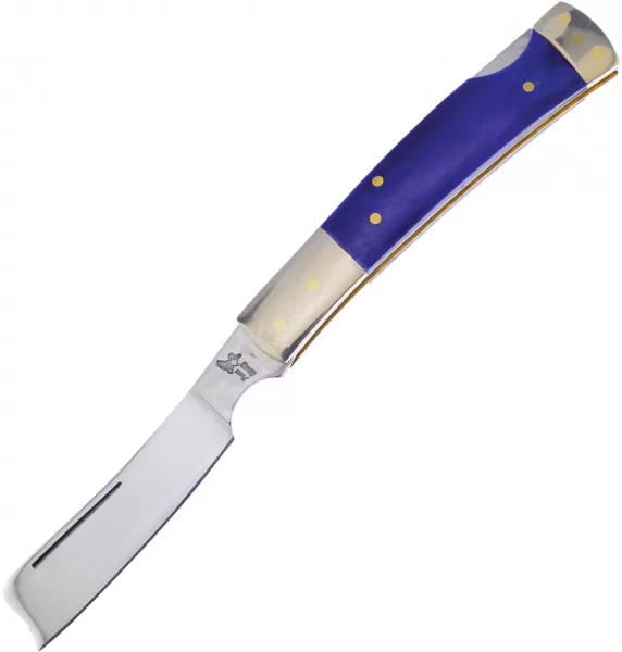 Frost Cutlery Razor Lockback Blue Bone knives F17150BLSB