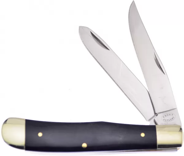 Frost Cutlery Trapper Black Smooth Bone knives F18812BSB