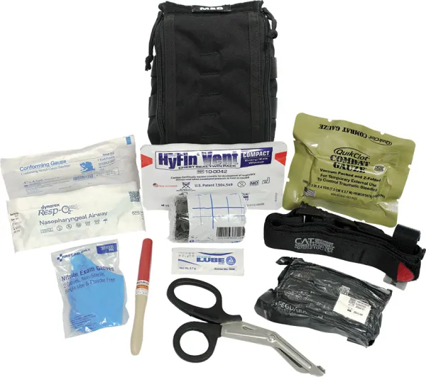 Elite First Aid Patrol Trauma Kit Pro Black FA144BPRO