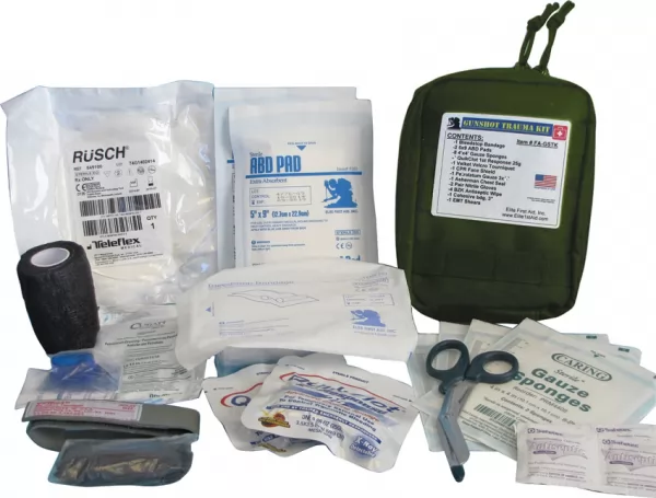 Elite First Aid Gunshot Trauma Kit OD FAGSTKOD