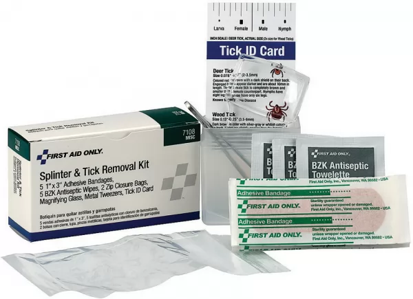 First Aid Only Splinter and Tick Removal Kit FAO7108