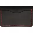 Flagrant Beard Wallet Black Red Stitched FB3602BK