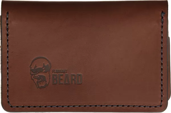 Flagrant Beard Wallet Brown Black Stitched FB3604BR