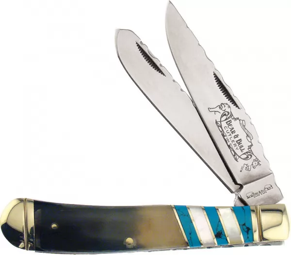 Frost Cutlery Bear & Bull Trapper knives FBB108OXBP