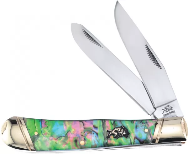 Frost Cutlery Trapper Abalone knives FBDG108AB
