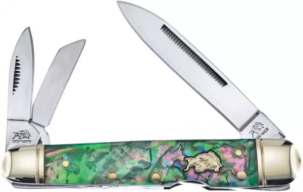 Frost Cutlery Locking Whittler Abalone knives FBDG116AB