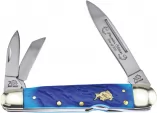 Frost Cutlery Locking Whittler Blue Horn - FBDG116DBJB