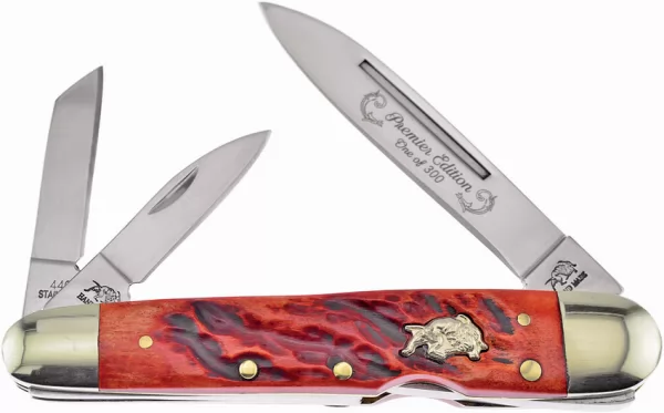 Frost Cutlery Locking Whittler Dark Red Jig knives FBDG116DRJB