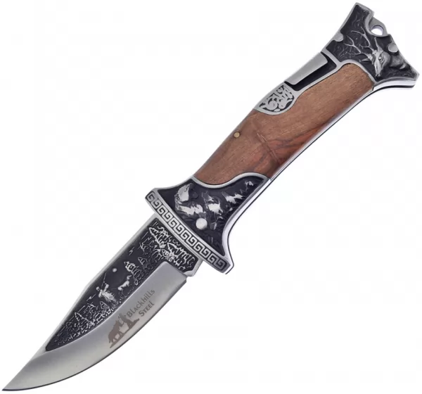 Frost Cutlery Embossed Lockback Pakkawood knives FBKH104LBPW