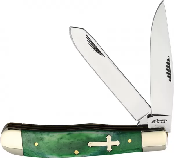 Frost Cutlery Trapper Green Smooth Bone knives FBKH108GSBC