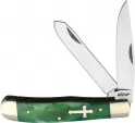 Frost Cutlery Trapper Green Smooth Bone - FBKH108GSBC