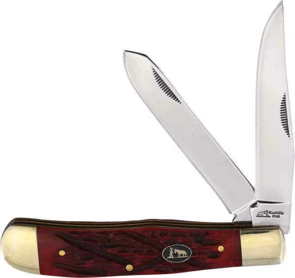 Frost Cutlery Trapper Red Smooth Bone knives FBKH108RSB