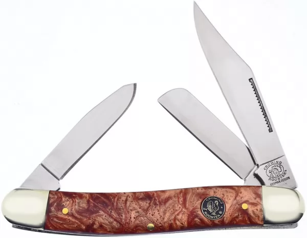 Frost Cutlery Large Stockman Whiskey Resin knives FCR066WR