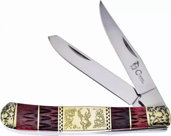 Frost Cutlery Trapper Whiskey Bone knives FCSW236WB