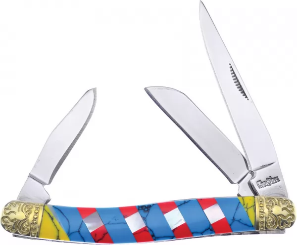 Frost Cutlery Stockman Turquoise knives FCSW509TQ
