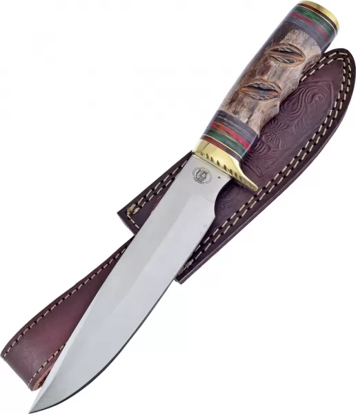Frost Cutlery Silent Bear Bowie Brown Bone knives FCW08BRB