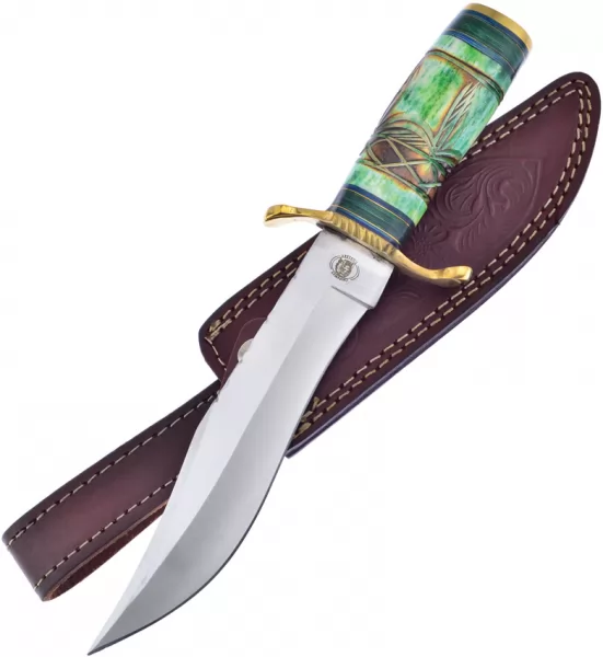 Frost Cutlery Falling Rock Bowie Green knives FCW4000G