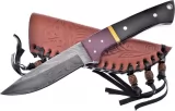 Frost Cutlery Damascus Hunter Buffalo Horn - FCW4762BHD