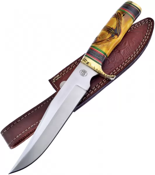 Frost Cutlery Bowie Yellow Bone w-Sheath knives FCW609YB