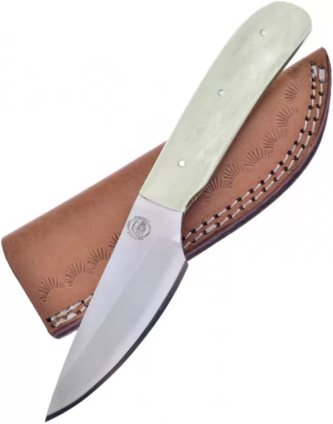 Frost Cutlery Fixed Blade White Smooth Bone knives FCW642WSB
