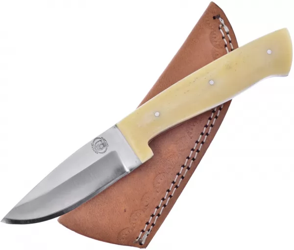 Frost Cutlery Fixed Blade White Smooth Bone knives FCW646WSB