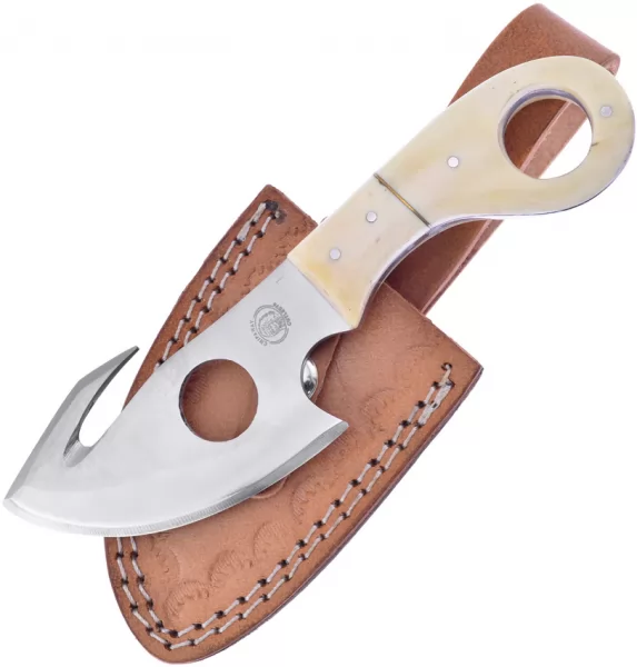 Frost Cutlery Fixed Blade White Smooth Bone knives FCW648WSB