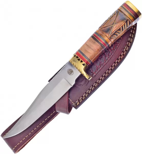 Frost Cutlery Feather Keeper Fixed Blade knives FCW691BROW