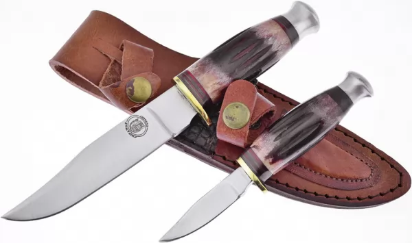 Frost Cutlery Chipaway 2 Piece Set Red Bone knives FCW988RTB