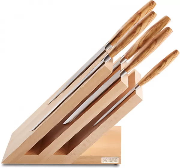 FELIX 6pc Knife Set with Block FEL979506