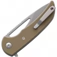 Ferrum Forge Knife Works Mini Archbishop Linerlock Tan FF004T