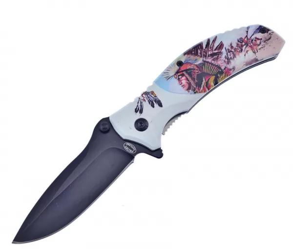 Frost Cutlery Native American Linerlock A-O knives FFC039NA4