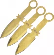Frost Cutlery Three Piece Thrower Set Gold - FFC106GD