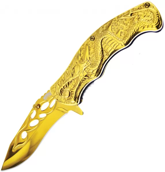 Frost Cutlery Dragon Linerlock A-O knives FFC11GD