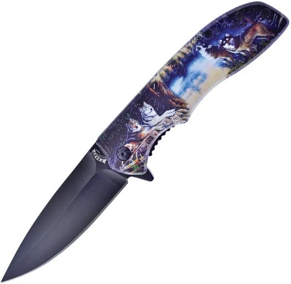 Frost Cutlery Linerlock A-O Wolf knives FFC28WOLF