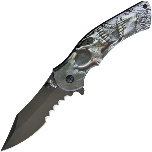 Frost Cutlery Skull Linerlock A-O knives FFC30SK1