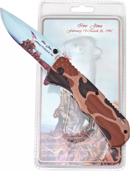 Frost Cutlery Iwo Jima Linerlock A-O knives FFC43CIJ