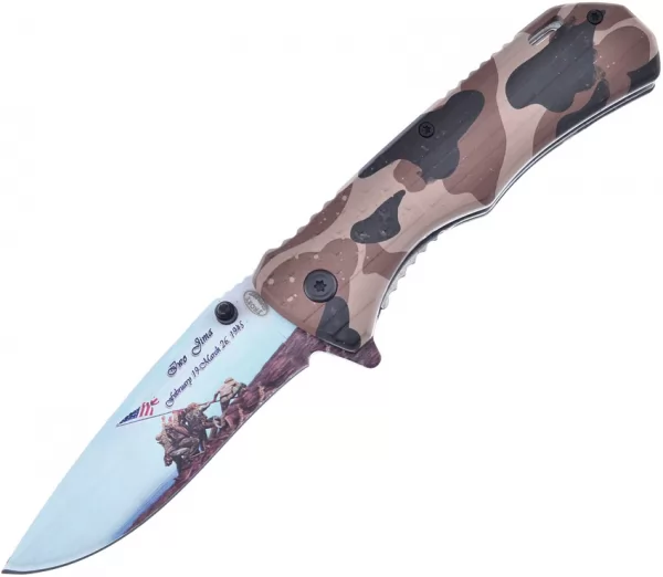 Frost Cutlery Iwo Jima Linerlock A-O knives FFC43IJ