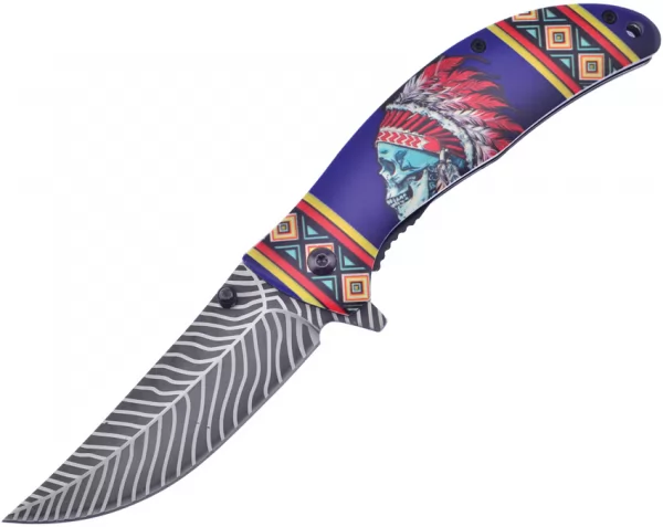 Frost Cutlery Linerlock A-O Blue knives FFC54BL