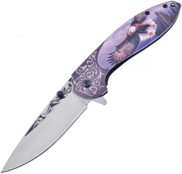 Frost Cutlery Wildlife Linerlock Eagle A-O knives FFC65E