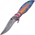 Frost Cutlery Feather Linerlock Orange - FFC74OR