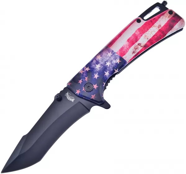 Frost Cutlery American Flag Linerlock A-O knives FFC83AM