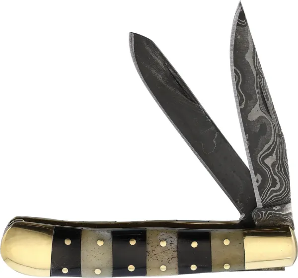 Fox-N-Hound Damascus Trapper knives FH614