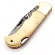 FH Knives Lockback Damascus Bone FHKBNE001