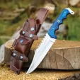 FH Knives Bowie Blue Wood FHKCPBW002