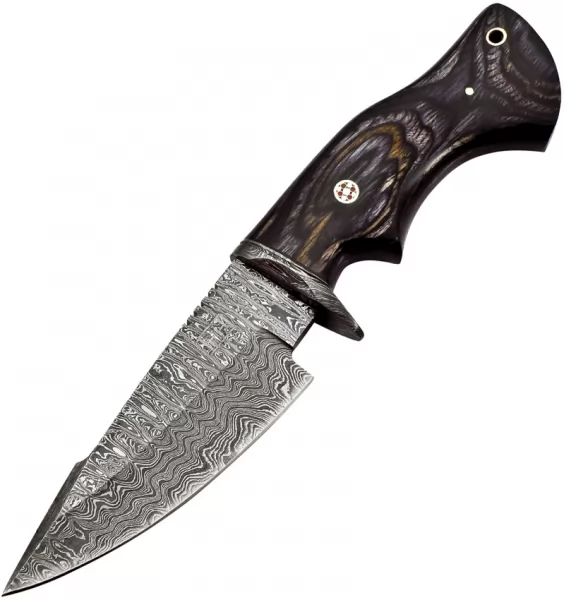 FH Knives Fixed Blade Damascus Gray FHKMLK004