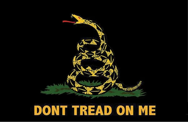 Flags Black Gadsden Flag FLAG7254